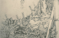 - 76x111cm - crayon mine de plomb - 2007