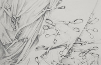 - 76x111cm - crayon mine de plomb - 2007