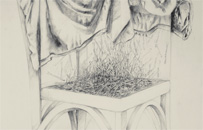 - 81x122cm - crayon mine de plomb+fusin - 2